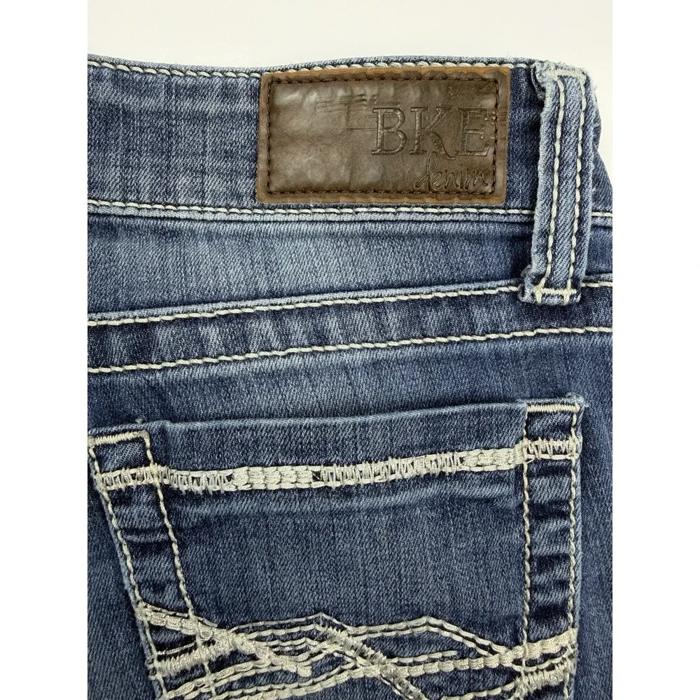 BKE Sabrina Skinny Stretch Jeans Womens 27R Blue Medium Wash Low Rise Denim